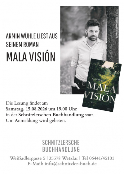 Armin W&uuml;hle liest aus seinem Roman &raquo;Mala Visi&oacute;n&laquo;