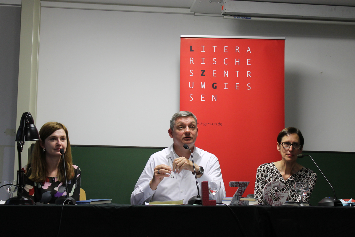 Olga Grjasnowa, Sascha Feuchert und Jo Glanville