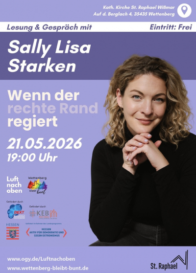 Veranstaltungstipp: &raquo;Wenn der rechte Rand regiert&laquo; &ndash; Lesung und Gespr&auml;ch mit Journalistin Sally Lisa Starken