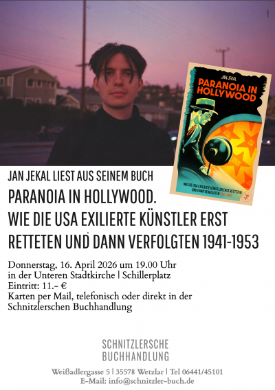 Veranstaltungstipp: Jan Jekal liest aus seinem Buch &raquo;Paranoia in Hollywood&laquo;